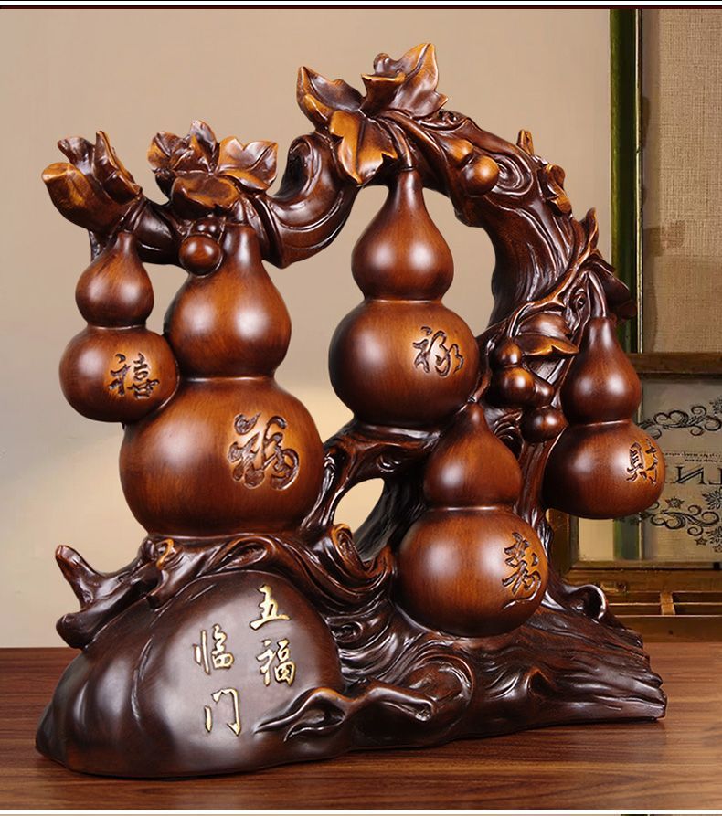 【鎮宅納福·聚財有道】天然實木手工雕刻擺件 送禮/自用兩相宜 保平安、招財、納福，鎮宅